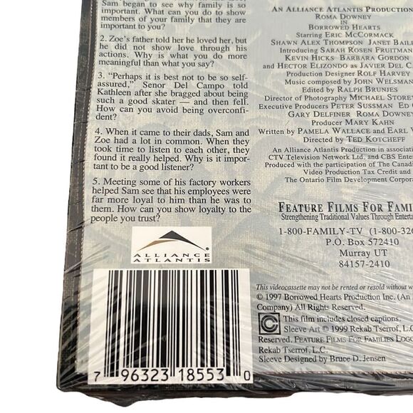 Borrowed Hearts VHS Movie Video Tape Eric McCormick Romance NEW SEALED - Picture 6 of 7